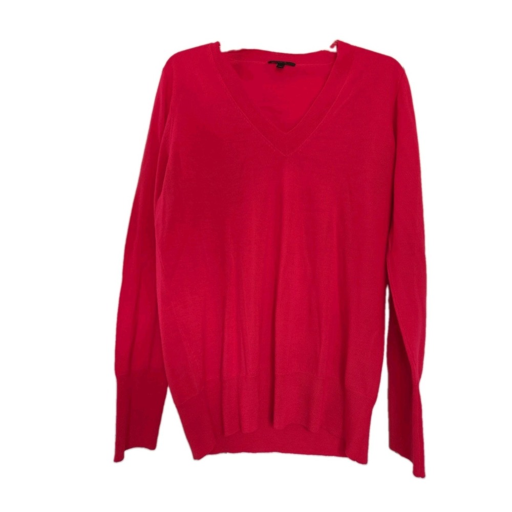 J. Crew  100% Merino Wool V-Neck Lightweight Sweater‎ Preppy 2XL